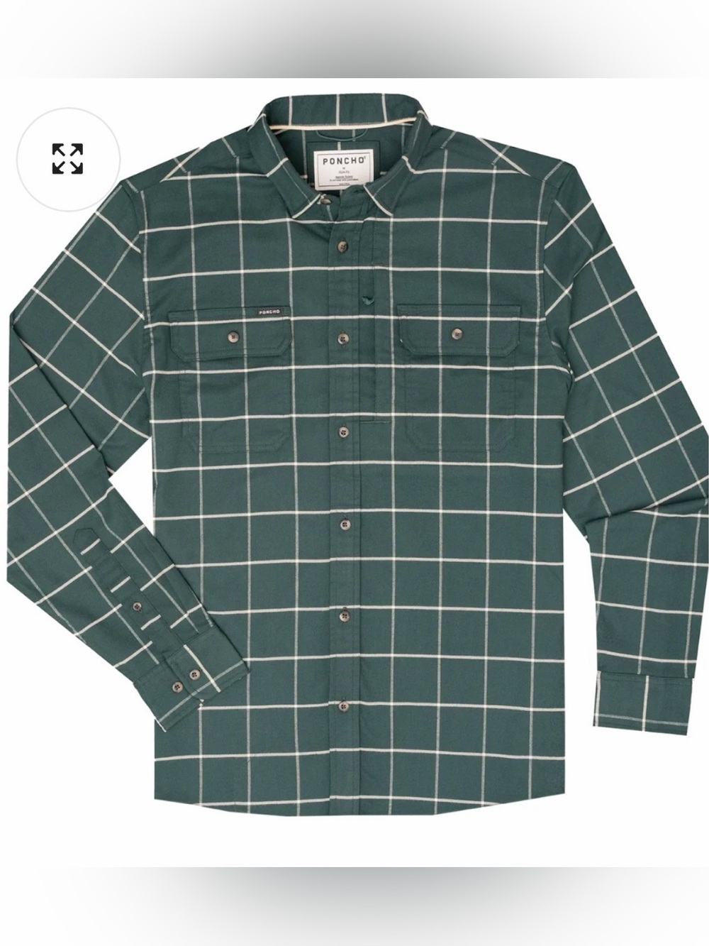Poncho Midweight Performance Flannel Shirt Men’s Highpine XL